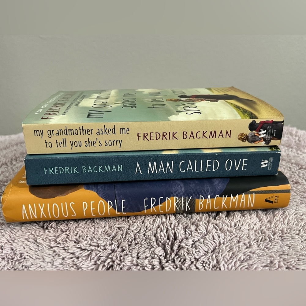 3 Fredrik Backman books. Like new